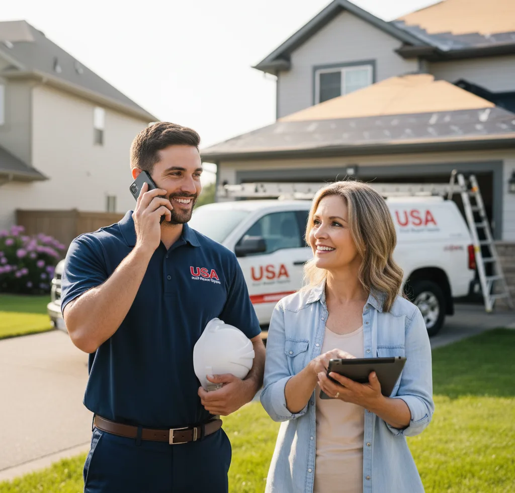 USA Roof Repair Experts customer support in Stringer